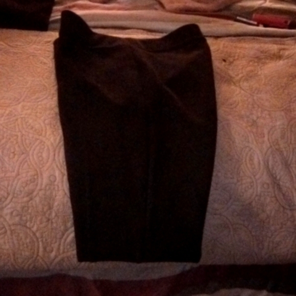 Blk suede medium Andrew Marc pants - Picture 1 of 1